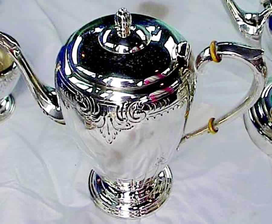 7000 (Sterling, Hollowware) Teapot by Ellmore-1