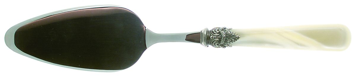 Napoleon-Pearl Ivory (Stainless) Cake Server with Stainless Blade by EME Flatware-1