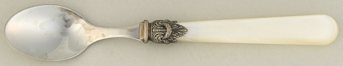 Napoleon-Pearl Ivory (Stainless) Demitasse Spoon by EME Flatware-1