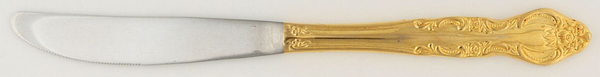 ESI13 (Gold Electroplate) Modern Solid Knife by Estia-1
