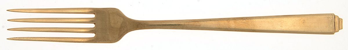 ENS4 (Gold Electroplate) Fork by Englishtown Crafts-1