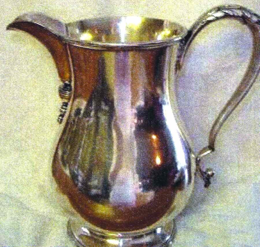 171 (Silverplate, Hollowware) Silverplate Water Pitcher by EG  Webster-1