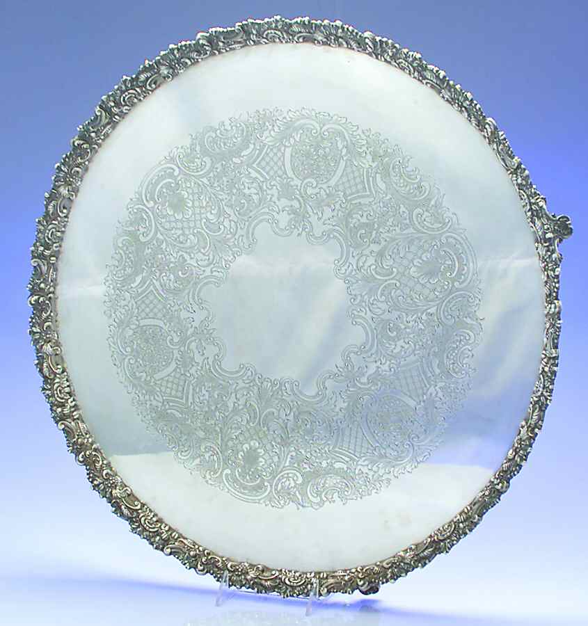 ELB13 (Silverplate, Hollowware) Silverplate Gallery Tray by Ellis-Barker-1