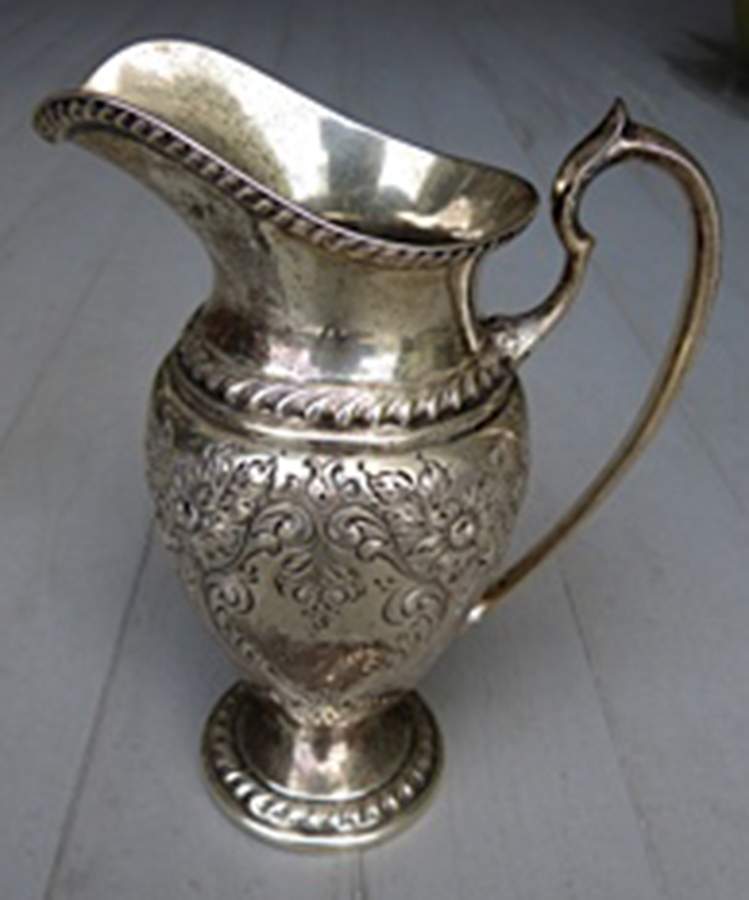 Lily-Floral (Sterling, Hollowware) Creamer by Ellmore-1