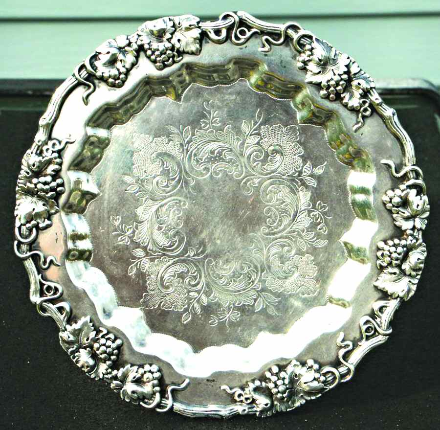 2906-7 (Silverplate, Hollowware) 6" Round Tray by EG  Webster-1