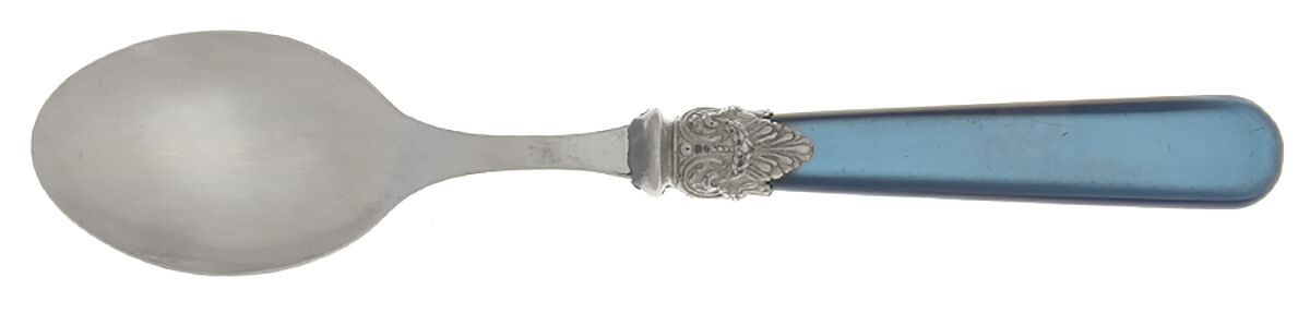 Napoleon-Pearl  Aqua (Stainless) Place/Oval Soup Spoon by EME Flatware-1