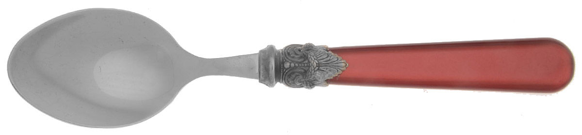 Napoleon-Pearl Red (Stainless Oval Place Soup Spoon by EME Flatware-1