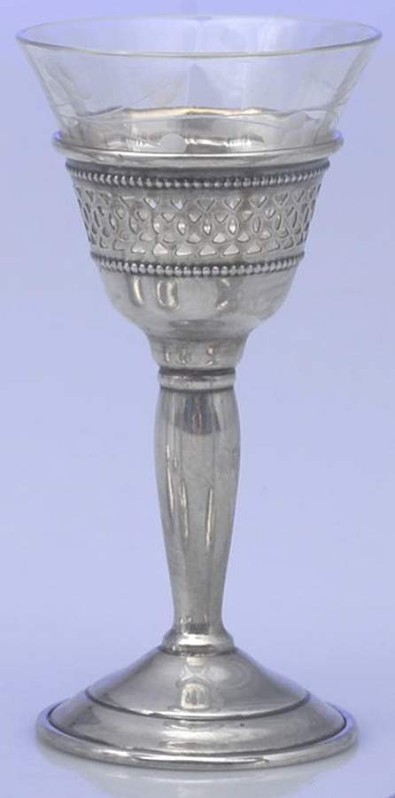 ELG3 (Sterling, Hollowware) Cordial Cup & Glass Liner by Elgin-1
