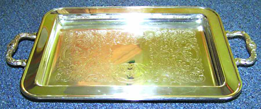 1779 (Silverplate, Hollowware) Large Waiter Tray by Eales 1779 (Leonard Silver)-1