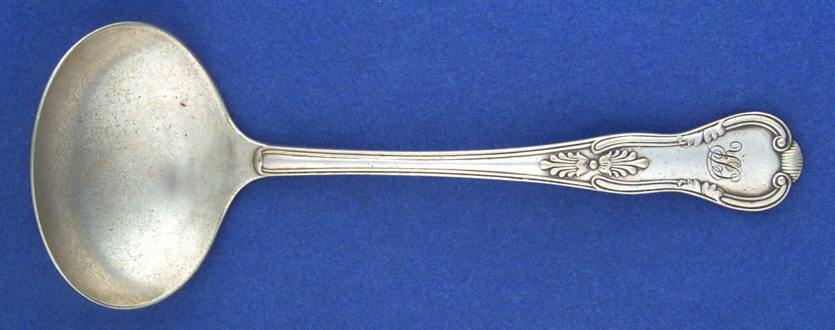 ELK17 (Silverplate) Solid Gravy Ladle by Elkington-1