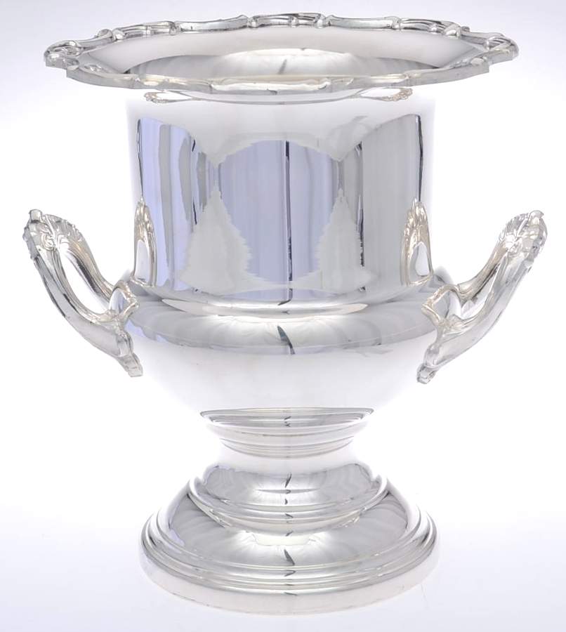 Silverplate Hollowware Champagne/Wine Cooler by Eales 1779 (Leonard Silver)-1