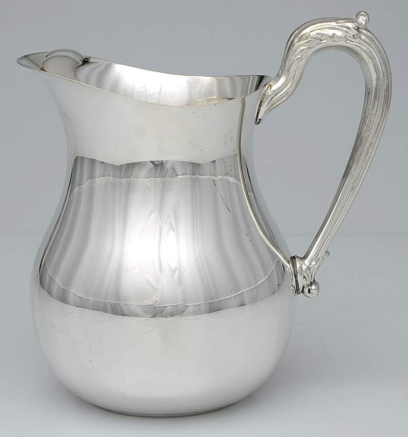 Silverplate Hollowware Ice Lip Water Pitcher by English Silver Mfg Co.-1