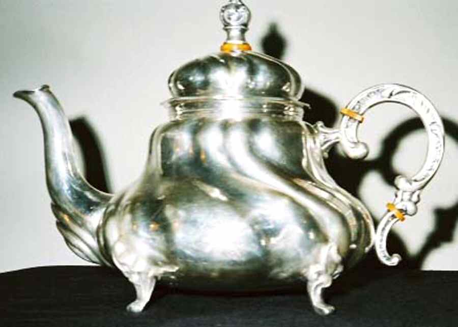 Sterling Hollowware Teapot by Eugen Ferner-1