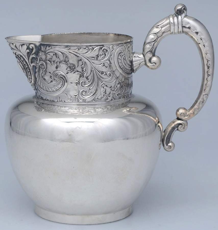 Silverplate Hollowware Silverplate Water Pitcher by EG  Webster-1