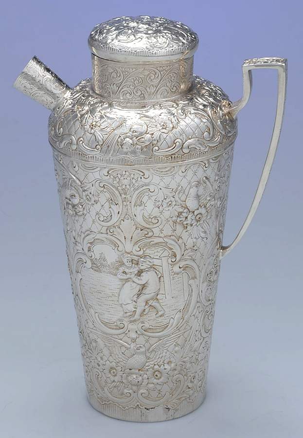 Silverplate Hollowware Martini Pitcher by EG  Webster-1
