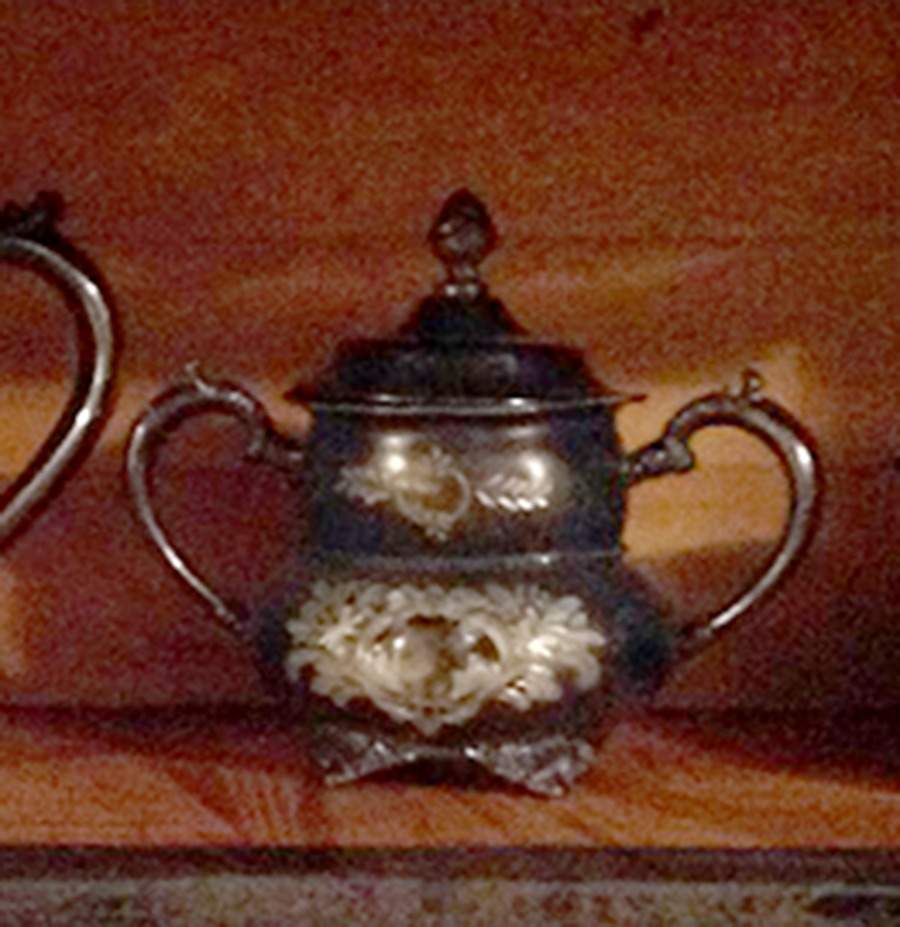 127 (Silverplate, Hollowware) Sugar Bowl & Lid by EG  Webster-1
