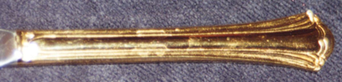 St Joan (Gold Electroplate) Modern Hollow Knife by Excel-1