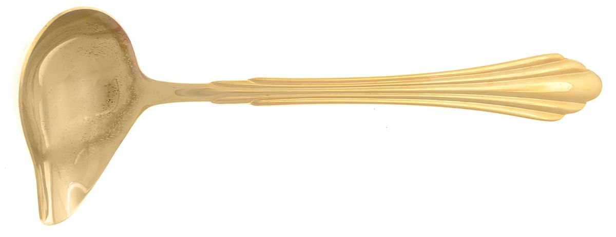 EXF25 (Gold Electroplate) Solid Gravy Ladle by Excel-1