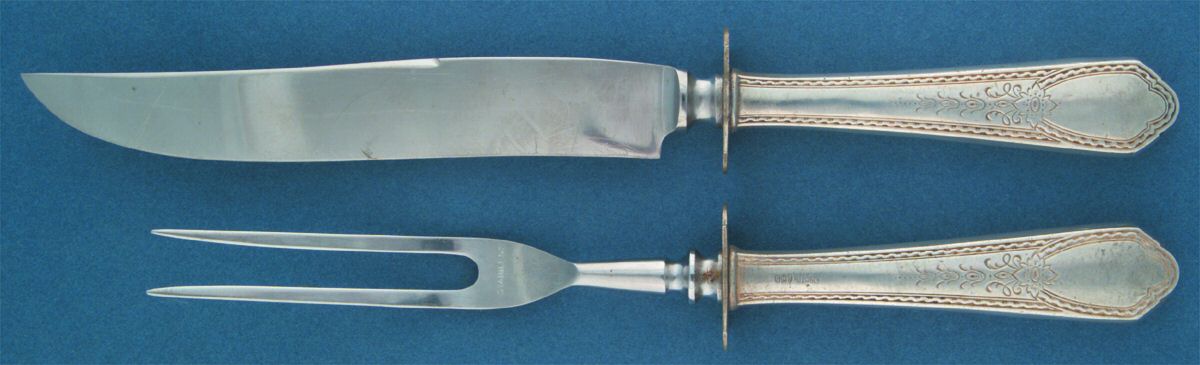ELM5 (Sterling) Small Stainless Blade 2-Piece Steak Carving Set by Ellmore-1