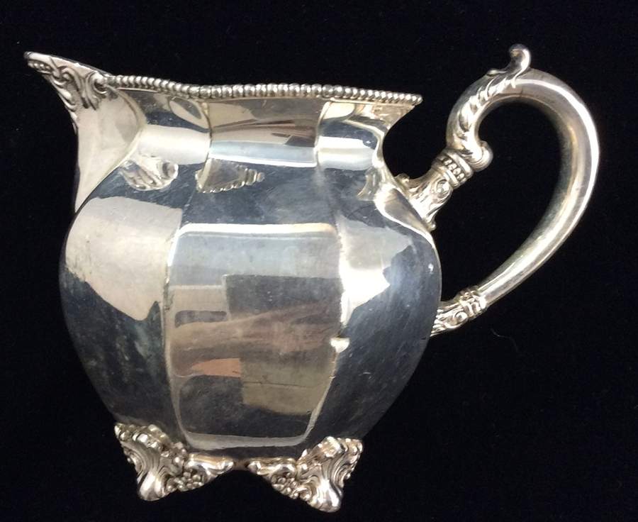56 (Silverplate, Hollowware) Creamer by EG  Webster-1