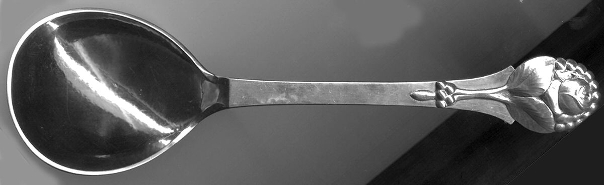 EVD5 (Sterling) Tablespoon (Serving Spoon) by Evald Nielsen-1