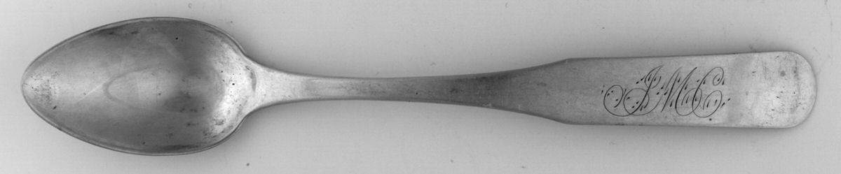 Coin Silver Flatware Teaspoon by Elnathan Clark Brown-1