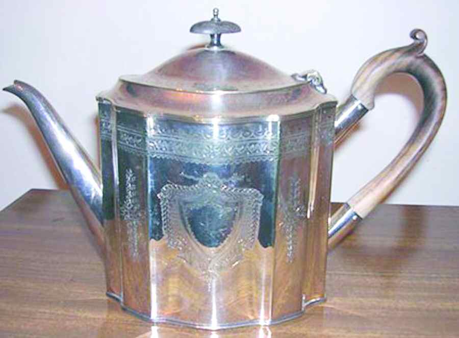 1409 (Silverplate, Hollowware) Teapot by Ellis-Barker-1