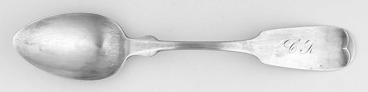 Coin Silver Flatware Teaspoon by Edwin W Trask-1