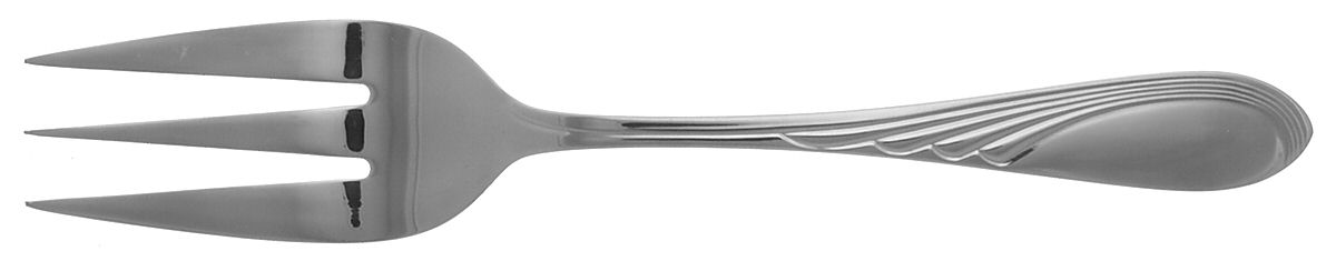 ILA3(Stainless) Medium Solid Cold Meat Serving Fork by Amil-1