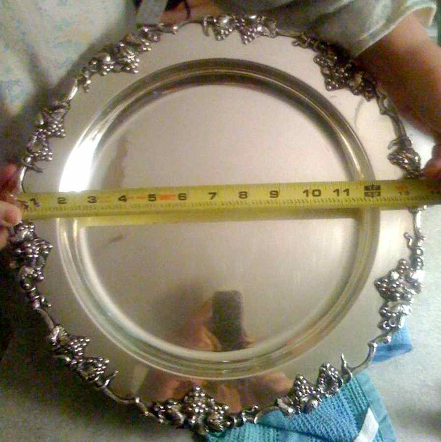 5336 (Silverplate, Hollowware) 14" Round Tray by EG  Webster-1
