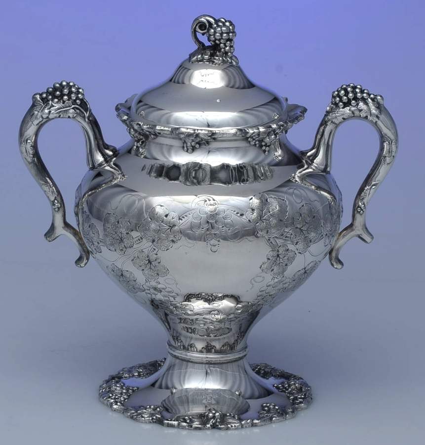 5336 (Silverplate, Hollowware) Sugar Bowl & Lid by EG  Webster-1
