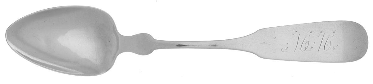 Coin Silver Flatware Teaspoon by Ebenezer Eaton Bailey-1
