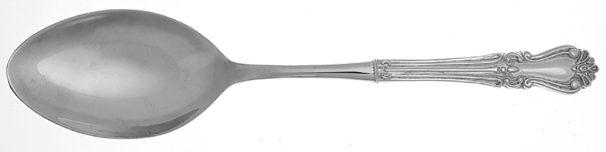Baroque (Silverplate) Serving Spoon with Silverplate Bowl by Elegance Silver-1