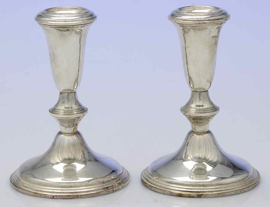 Sterling Candlesticks Pair of 5" Candlesticks by Empire Silver Co-1