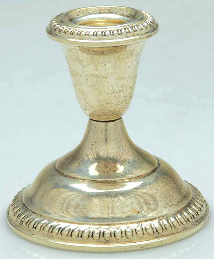 Sterling Candlesticks Weighted Candleholder by Empire Silver Co-1