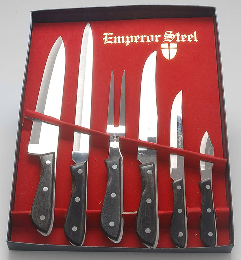 EPL1 (Stainless) 6 Piece Carving Set by Emperor Steel Cutlery-1
