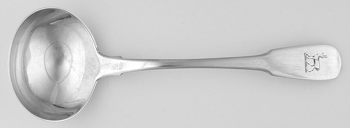 EFC3 (Sterling) Solid Gravy Ladle by Eley,Fearn & Chawner-1