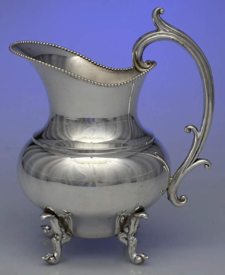 Silverplate Hollowware Silverplate Water Pitcher by Eton Silver-1