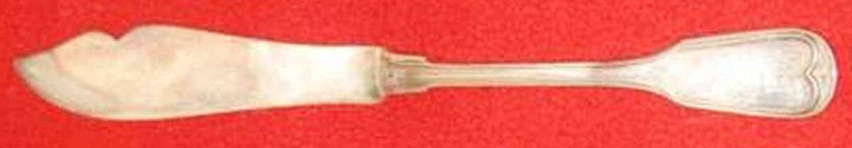 EDP1 (Sterling) Flat Handle Master Butter Knife by E. Deppe-1