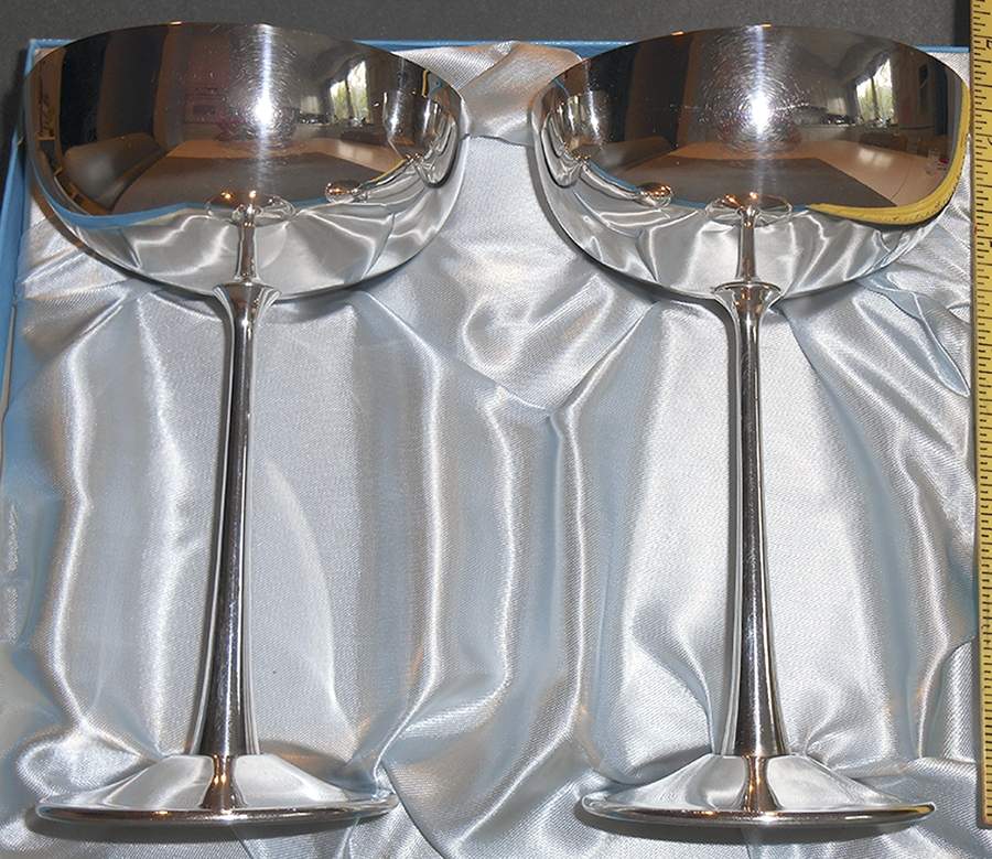 Silverplate Hollowware Champagne Sherbet by E. L. Delberti-1