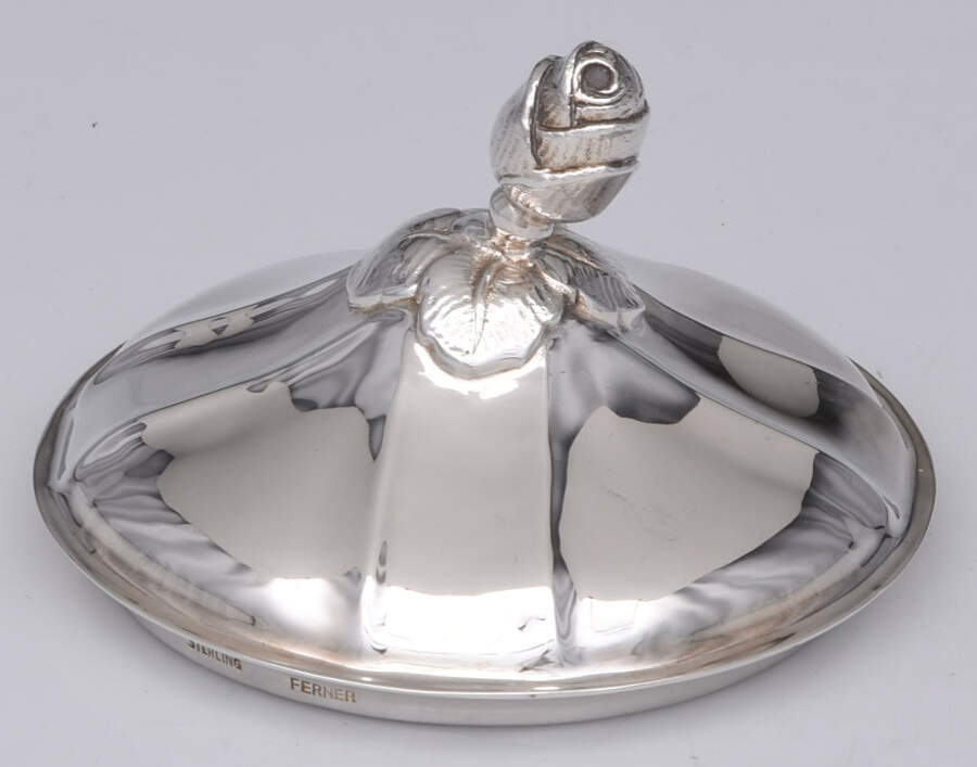 EUF9 (Sterling, Hollowware) Lid for Sugar Bowl by Eugen Ferner-1