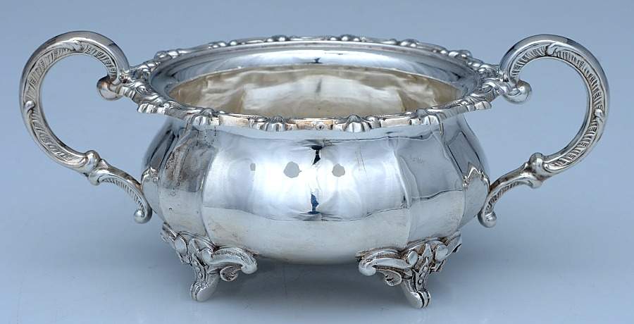 EUF9 (Sterling, Hollowware) Mini Open Sugar Bowl by Eugen Ferner-1