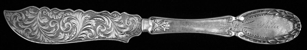 EJA7 (Sterling) Individual Solid Fish Knife by Eugene Jaccard-1
