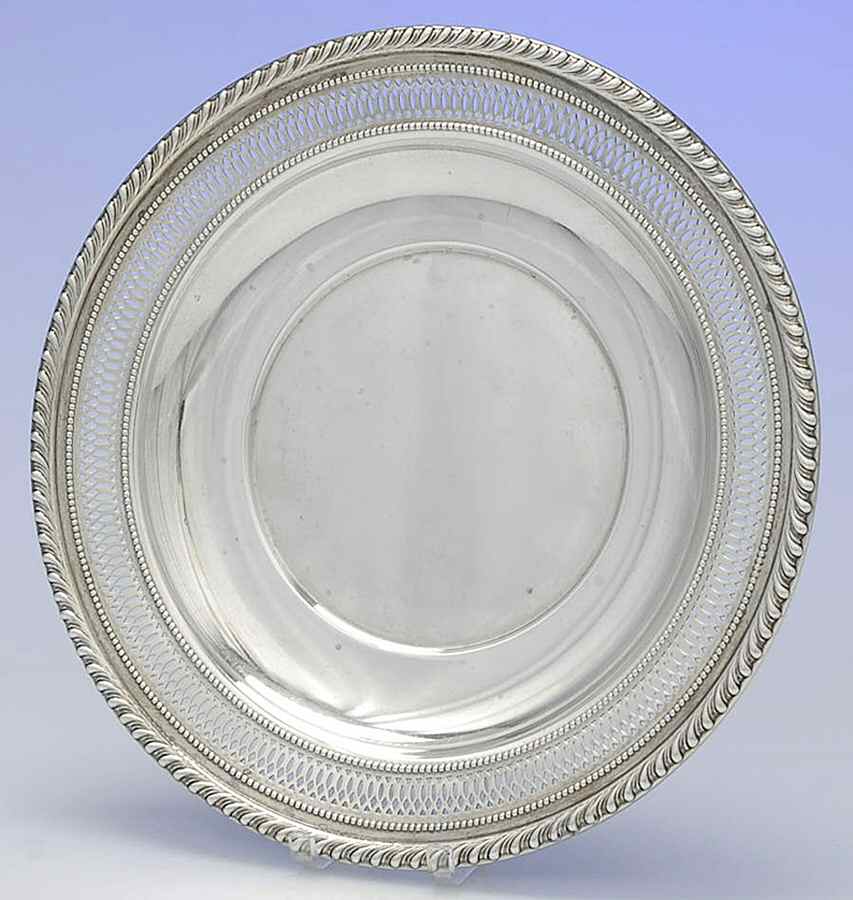15 (Sterling, Hollowware) 9" Sandwich Plate by Ellmore-1
