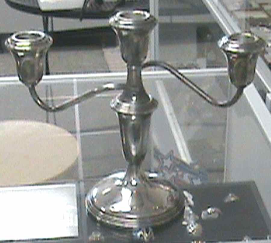 Sterling Candlesticks Weighted 3 Light Candelabra by Empire Silver Co-1