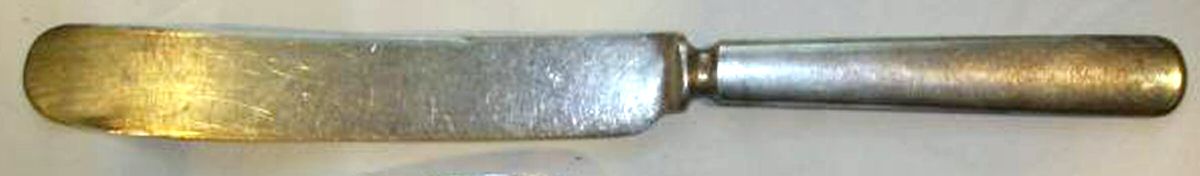 NTS64 (Silverplate) Blunt Hollow Knife by National Silver Co-1