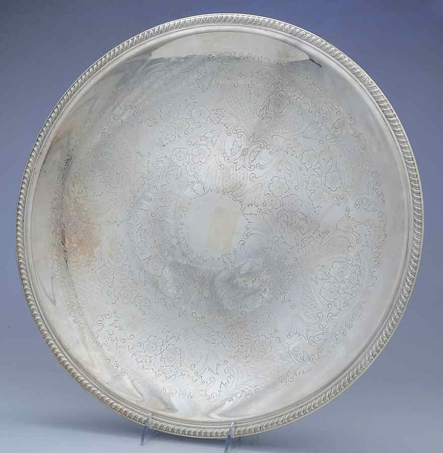 70G (Silverplate, Hollowware) Silverplate Aspic Tray by English Silver Mfg Co.-1