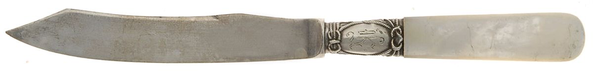 Pearl Handle Flatware 1 (Sterling) Pearl Handle Individual Fruit Knife by E P Roberts & Co-1
