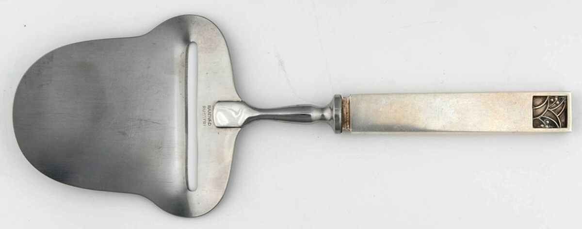 EVD8 (Sterling) Cheese Plane with Stainless Plane by Evald Nielsen-1