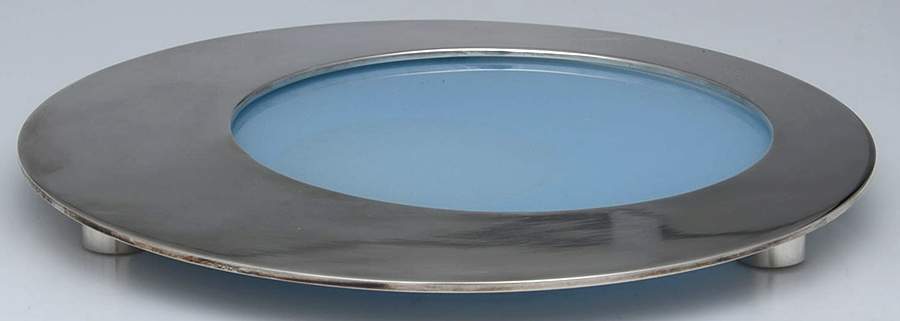 Eccentric Blue (Silverplate, Hollowware) Champagne/Ice Bucket Coaster by Ercuis-1